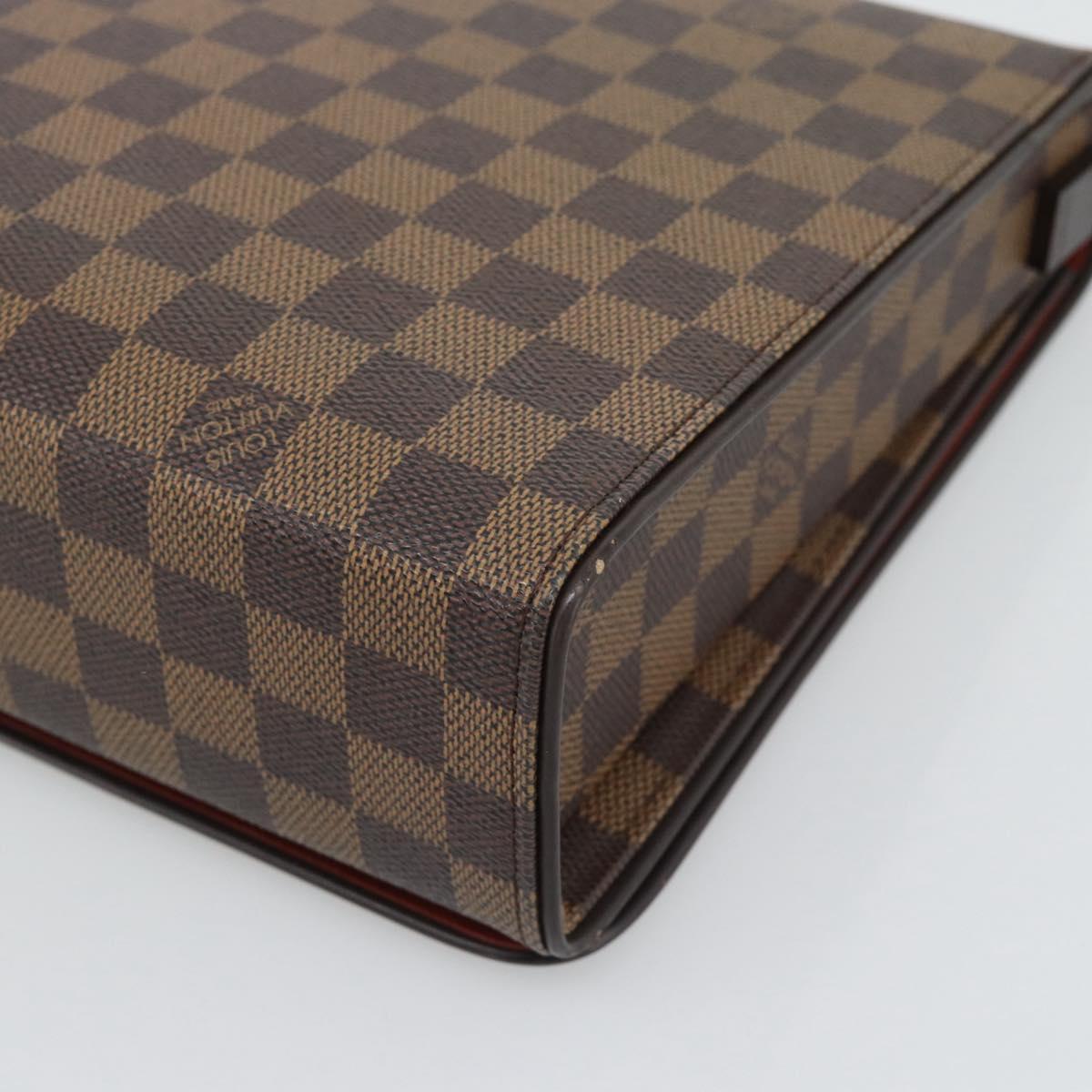LOUIS VUITTON Damier Ebene Tribeca Ron Shoulder Bag N51160 LV Auth 190944