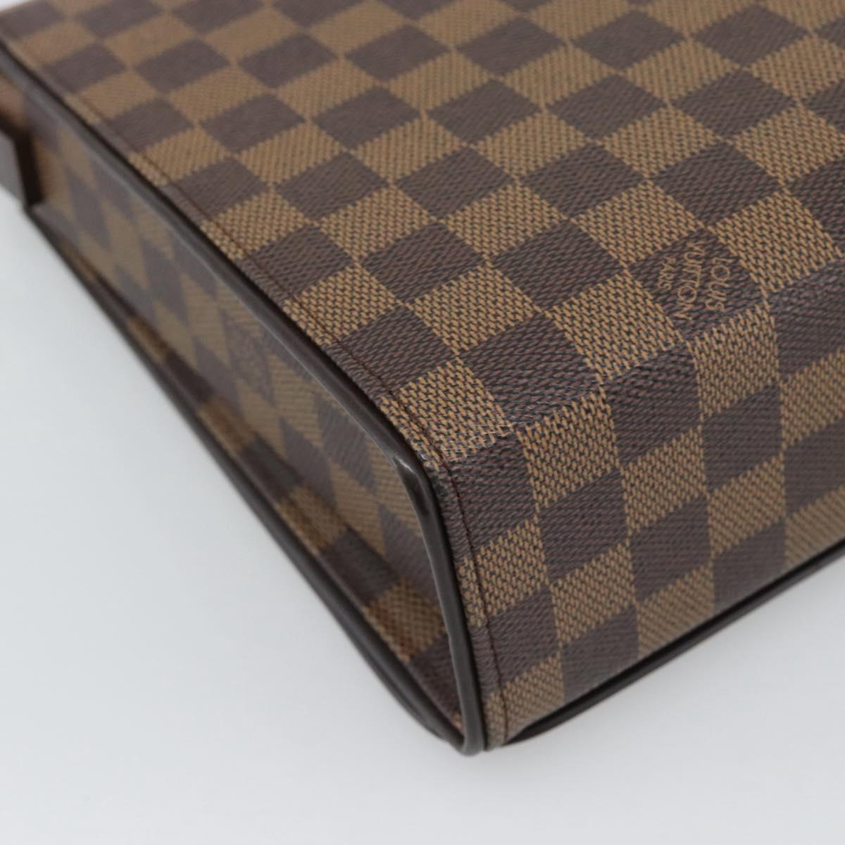 LOUIS VUITTON Damier Ebene Tribeca Ron Shoulder Bag N51160 LV Auth 190944