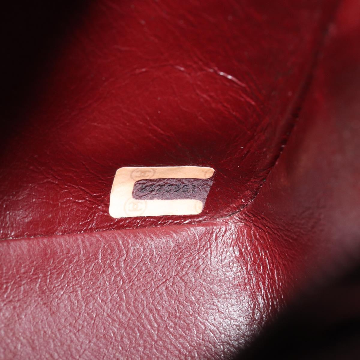 CHANEL Matelasse 20 Chain Shoulder Bag Lamb Skin Black Gold CC Auth 190950SAM
