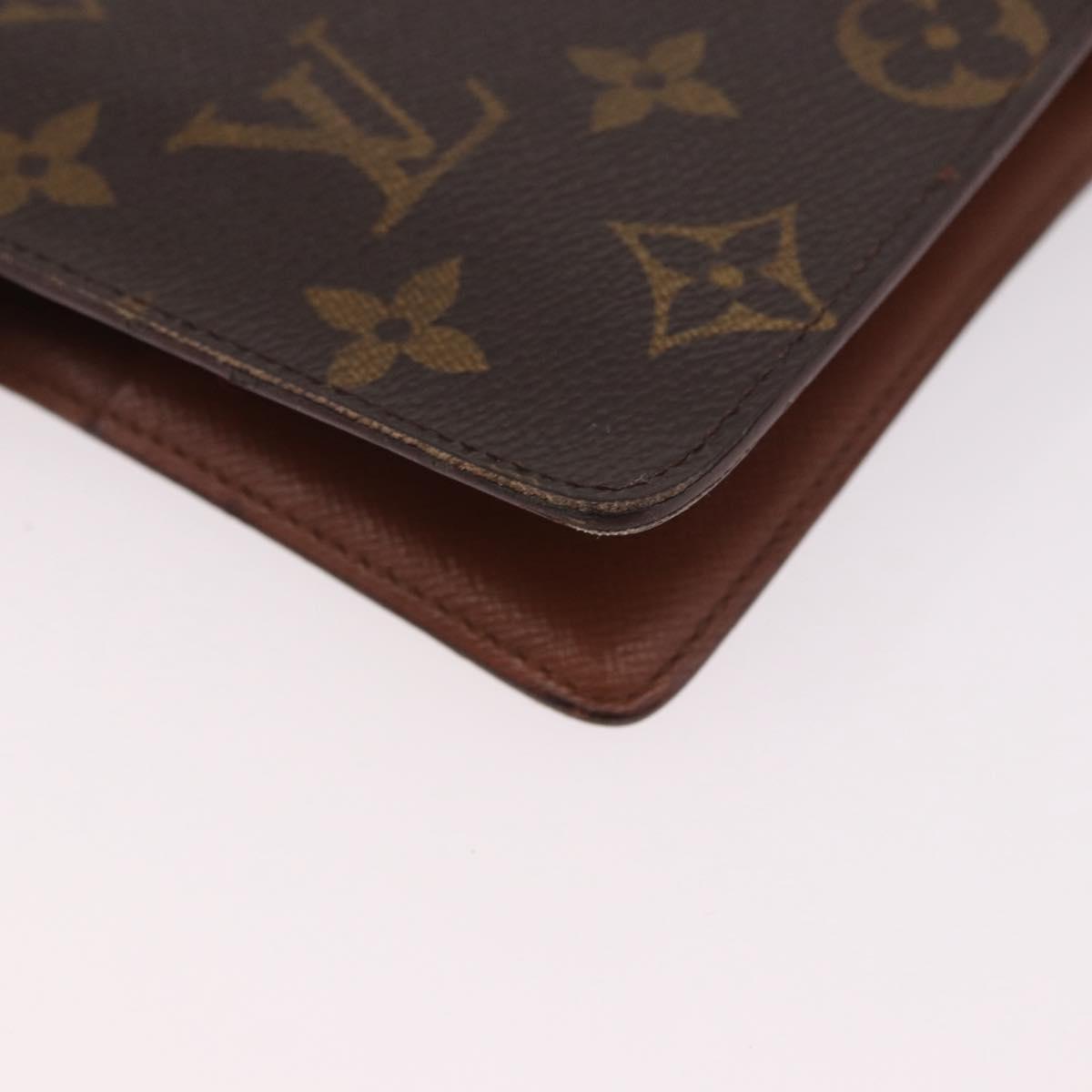 LOUIS VUITTON Monogram Agenda MM Day Planner Cover R20105 LV Auth 190953