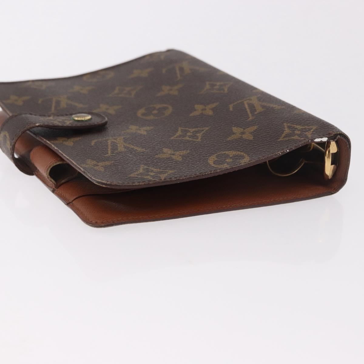LOUIS VUITTON Monogram Agenda MM Day Planner Cover R20105 LV Auth 190953