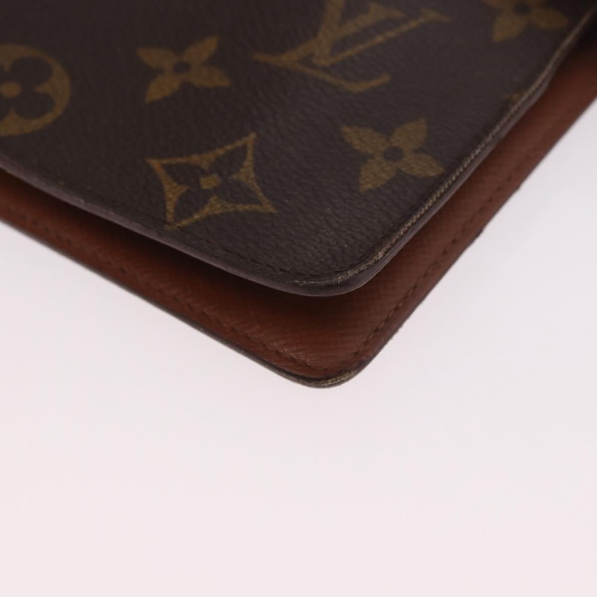 LOUIS VUITTON Monogram Agenda MM Day Planner Cover R20105 LV Auth 190953