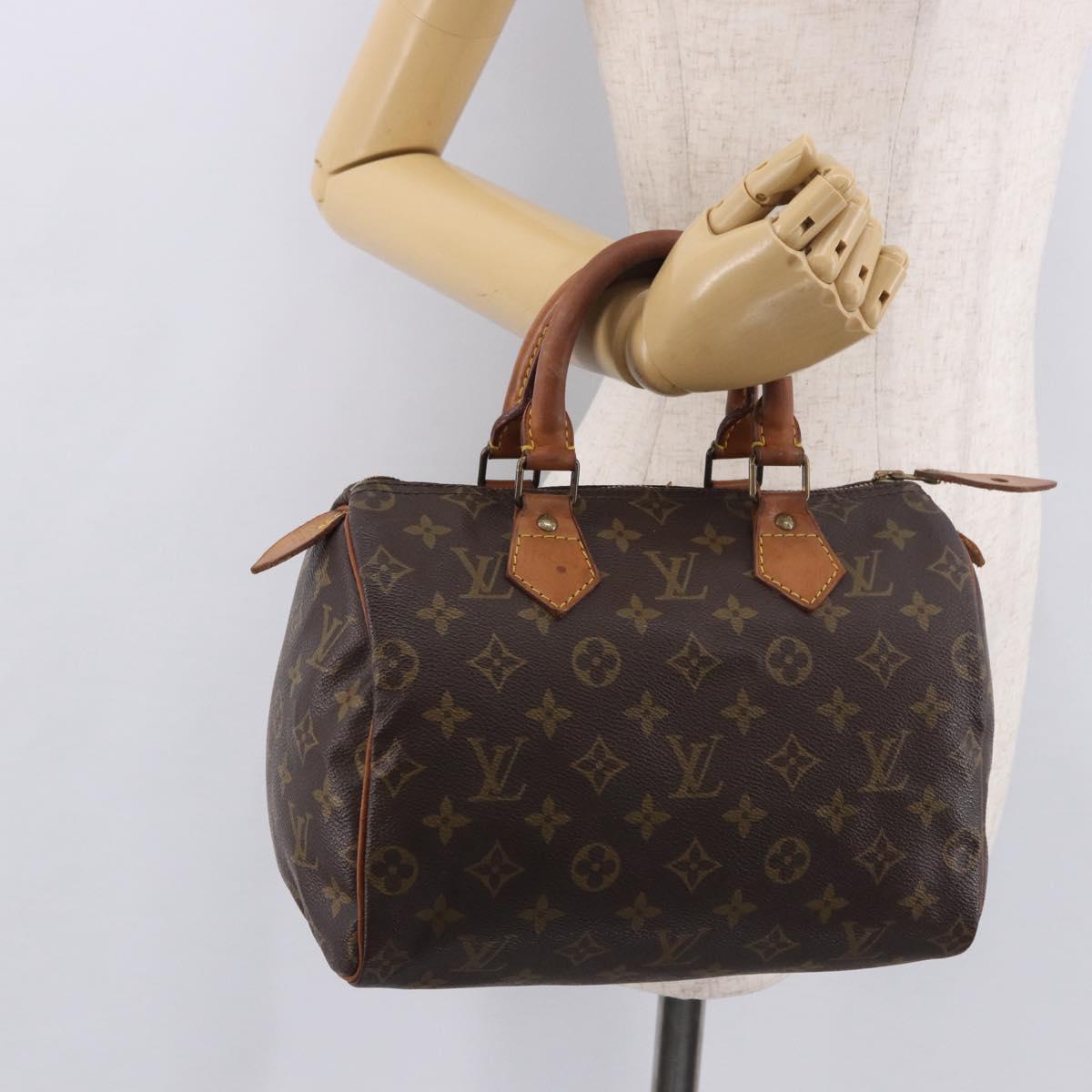 LOUIS VUITTON Monogram Speedy 25 Hand Bag M41528 LV Auth 190955A