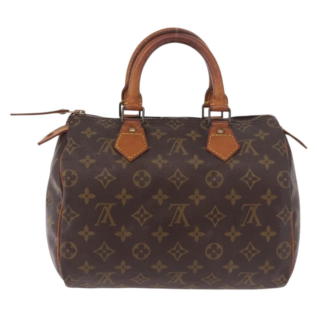 LOUIS VUITTON Monogram Speedy 25 Hand Bag M41528 LV Auth 190955A