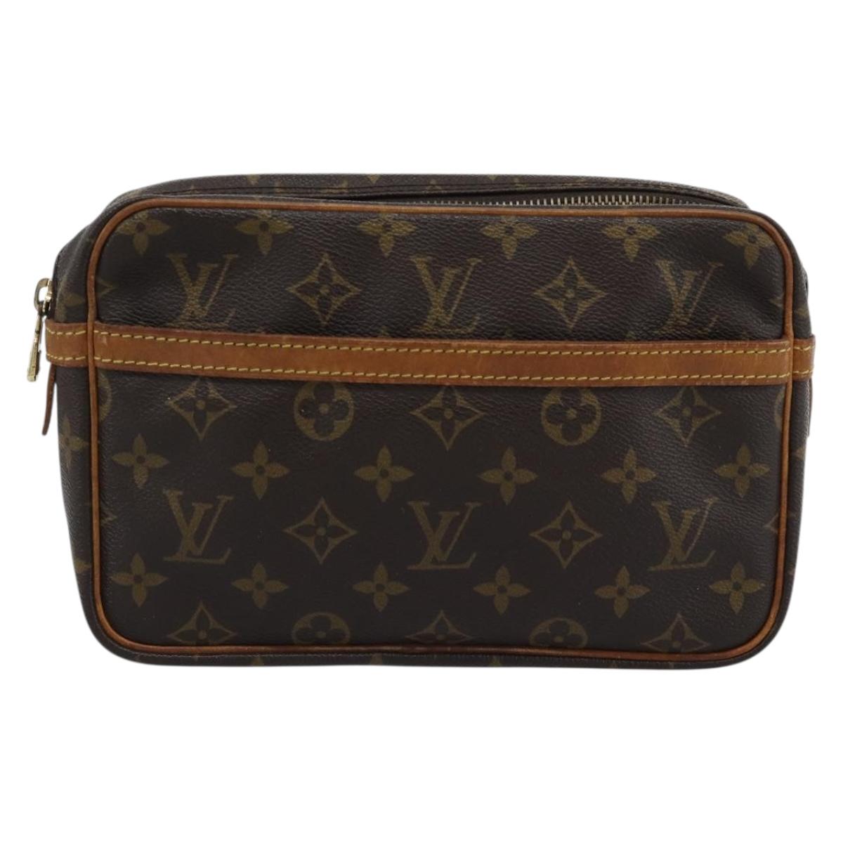 LOUIS VUITTON Monogram Compiegne 23 Clutch Bag M51847 LV Auth 190959A