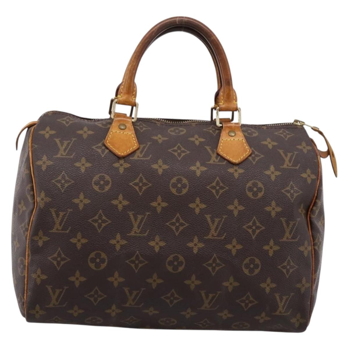 LOUIS VUITTON Monogram Speedy 30 Hand Bag M41526 LV Auth 190960A