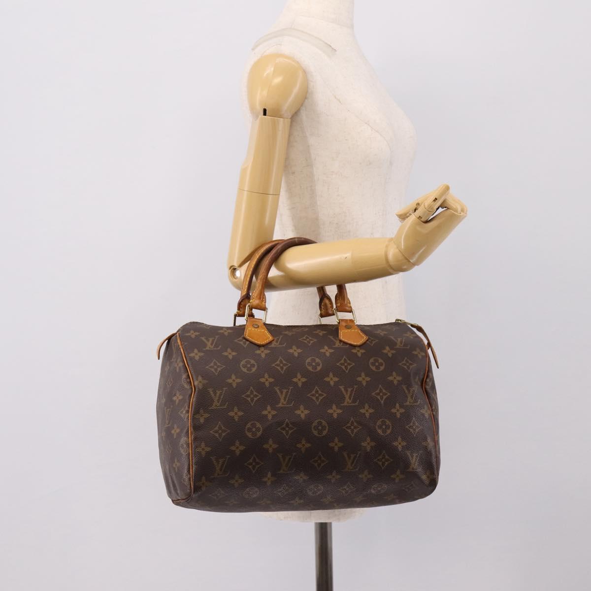LOUIS VUITTON Monogram Speedy 30 Hand Bag M41526 LV Auth 190960A