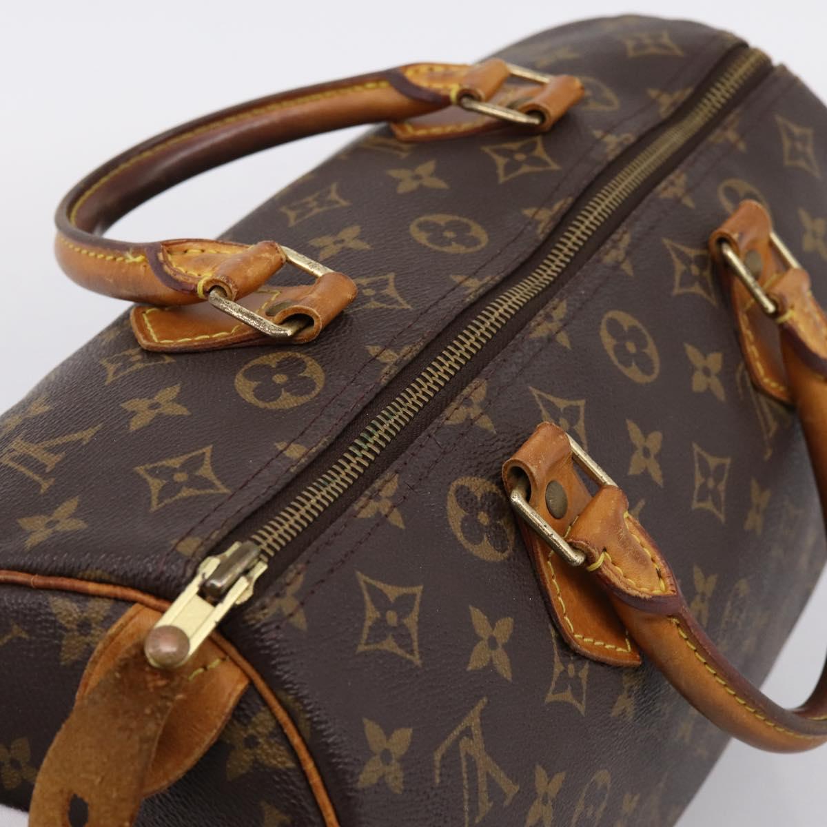 LOUIS VUITTON Monogram Speedy 30 Hand Bag M41526 LV Auth 190960A