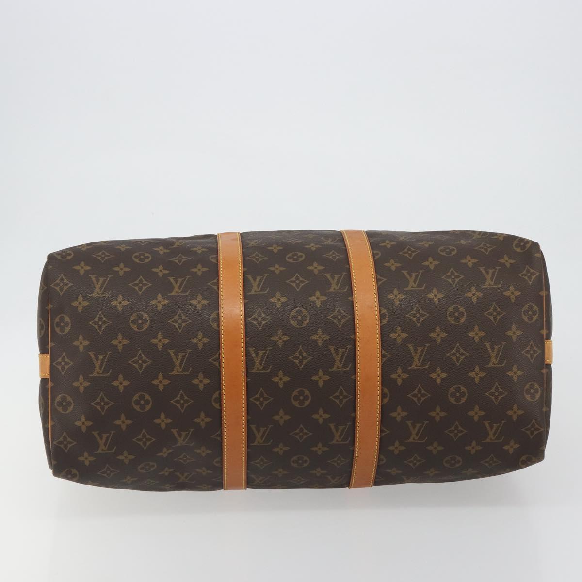 LOUIS VUITTON Monogram Keepall Bandouliere 50 Boston Bag M41416 LV Auth 190968A