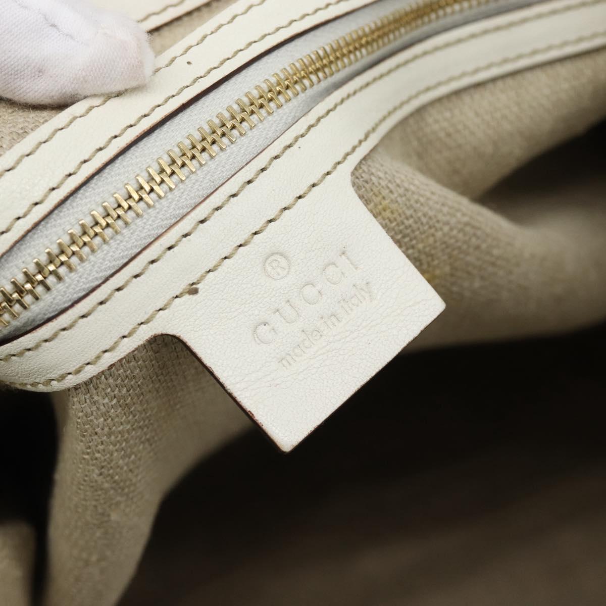GUCCI GG Canvas Tote Bag Beige Gold 153695 Auth 190971A