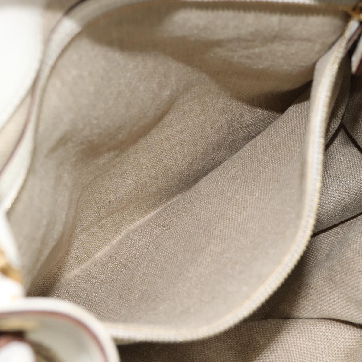 GUCCI GG Canvas Tote Bag Beige Gold 153695 Auth 190971A