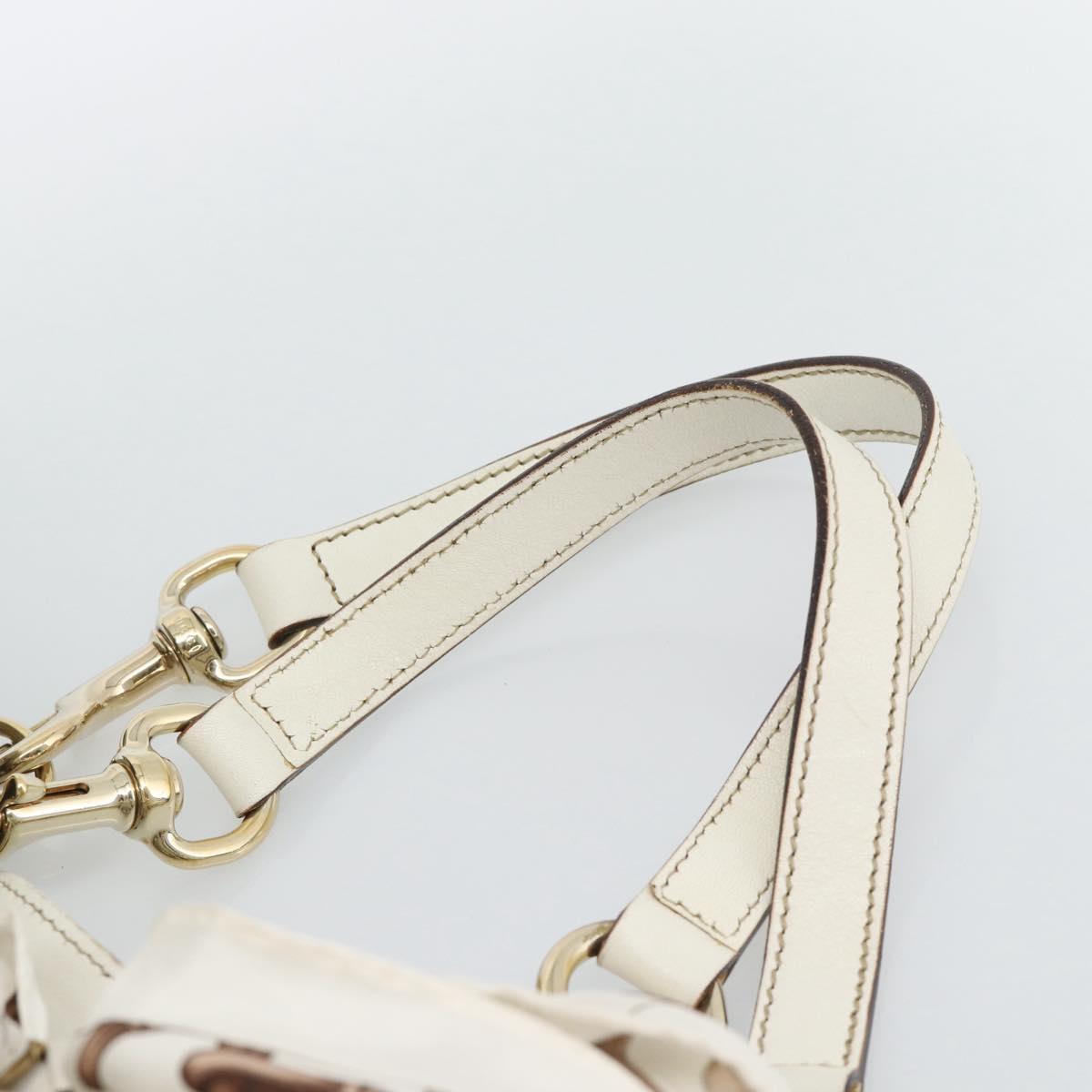 GUCCI GG Canvas Tote Bag Beige Gold 153695 Auth 190971A