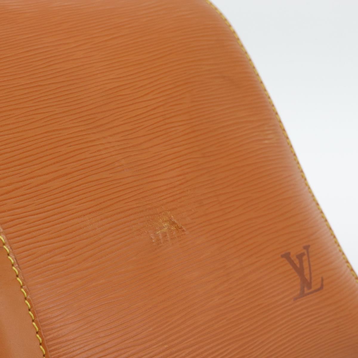 LOUIS VUITTON Epi Keepall 45 Boston Bag Brown Zipangu Gold M42978 LV Auth 190973