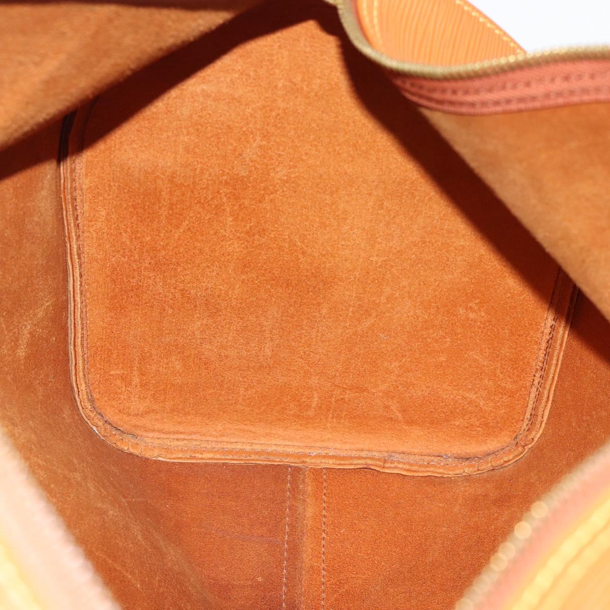 LOUIS VUITTON Epi Keepall 45 Boston Bag Brown Zipangu Gold M42978 LV Auth 190973