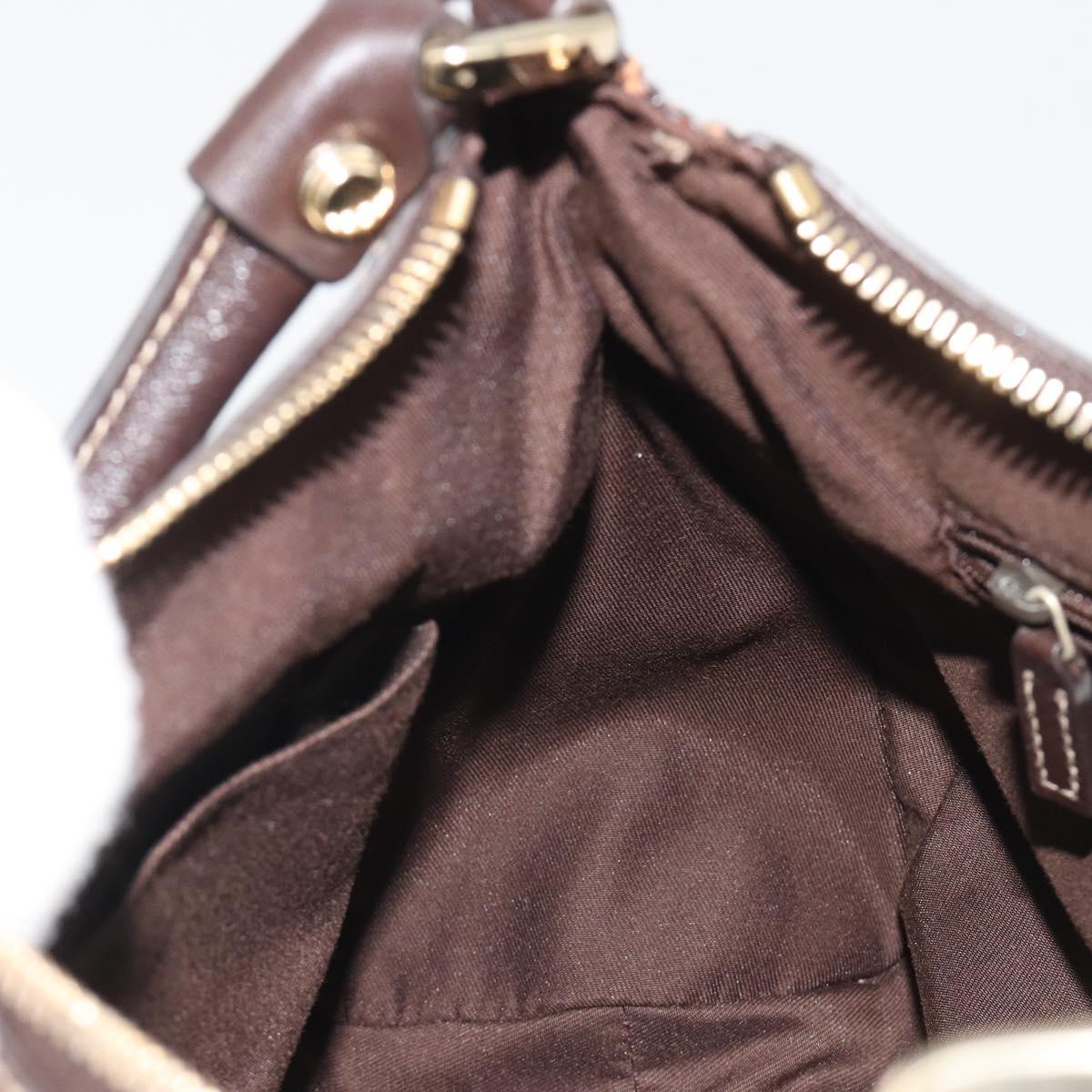 GUCCI GG Canvas Abbey Shoulder Bag Beige Gold 190525 Auth 190974SAV