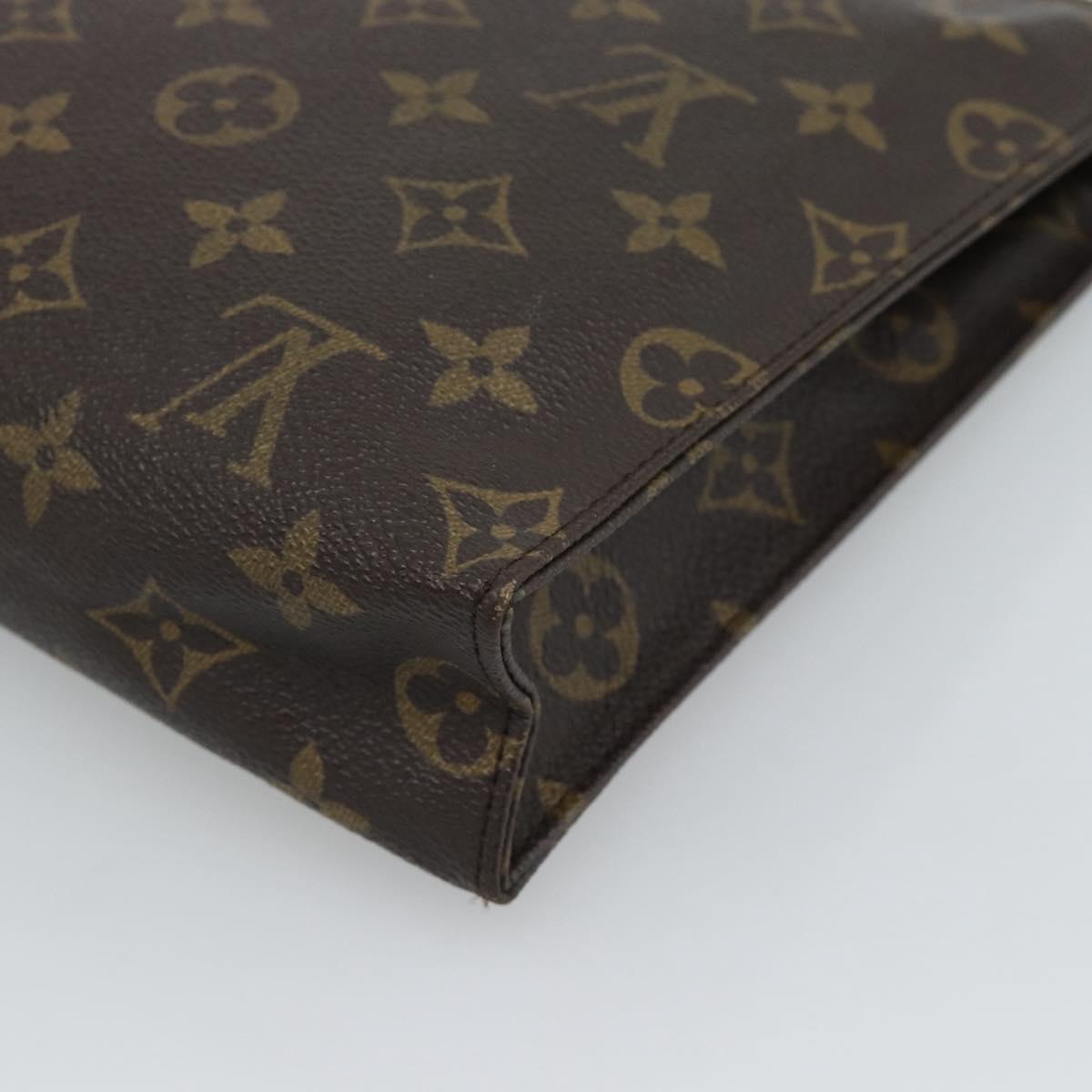 LOUIS VUITTON Monogram Poche Toilette 26 Pouch M47542 LV Auth 190978