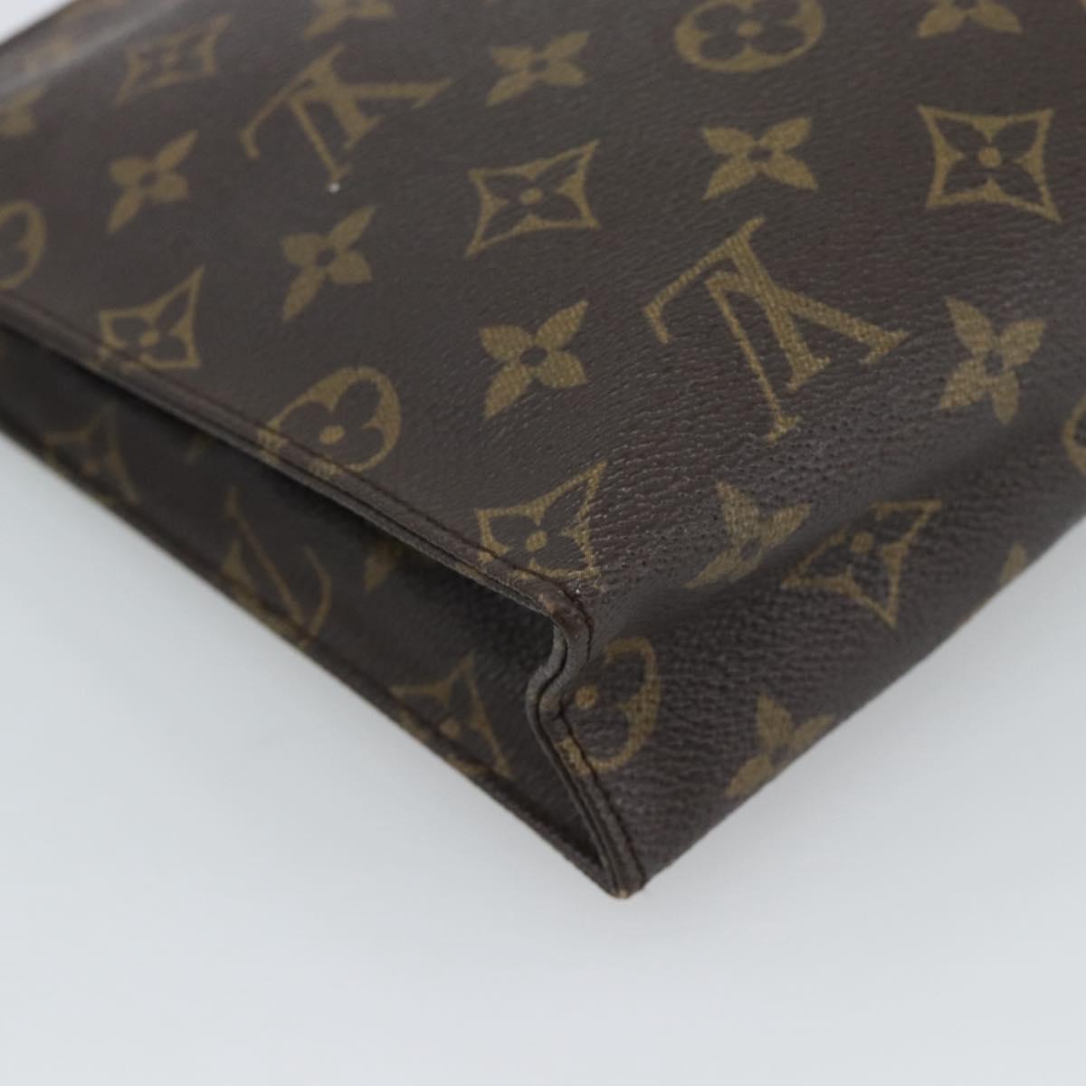 LOUIS VUITTON Monogram Poche Toilette 26 Pouch M47542 LV Auth 190978