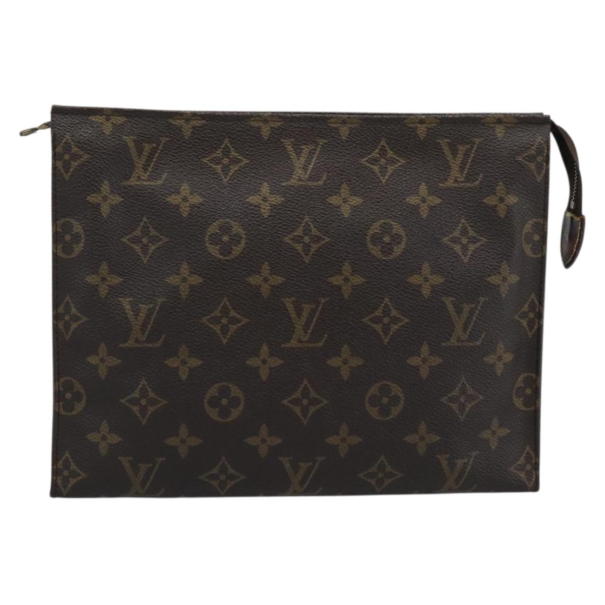 LOUIS VUITTON Monogram Poche Toilette 26 Pouch M47542 LV Auth 190978