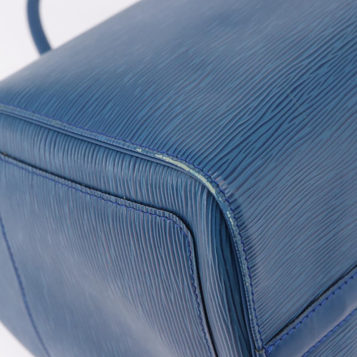 LOUIS VUITTON Epi Speedy 35 Hand Bag Toledo Blue M42995 LV Auth 190979A