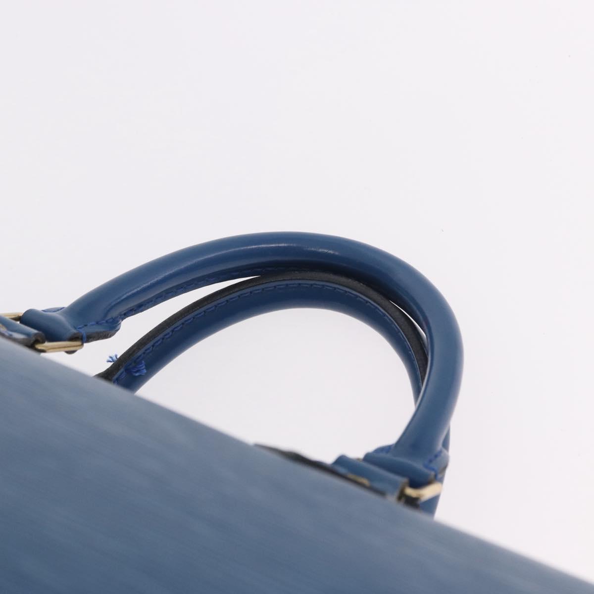 LOUIS VUITTON Epi Speedy 35 Hand Bag Toledo Blue M42995 LV Auth 190979A