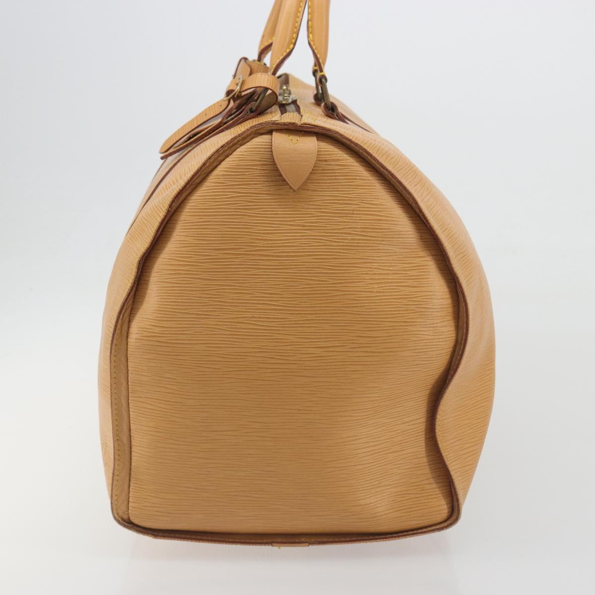 LOUIS VUITTON Epi Keepall 50 Boston Bag Beige M42941 LV Auth 190983A