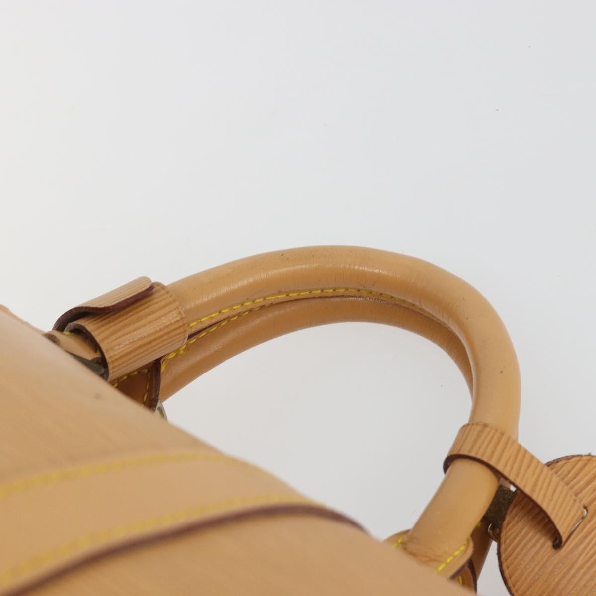 LOUIS VUITTON Epi Keepall 50 Boston Bag Beige M42941 LV Auth 190983A