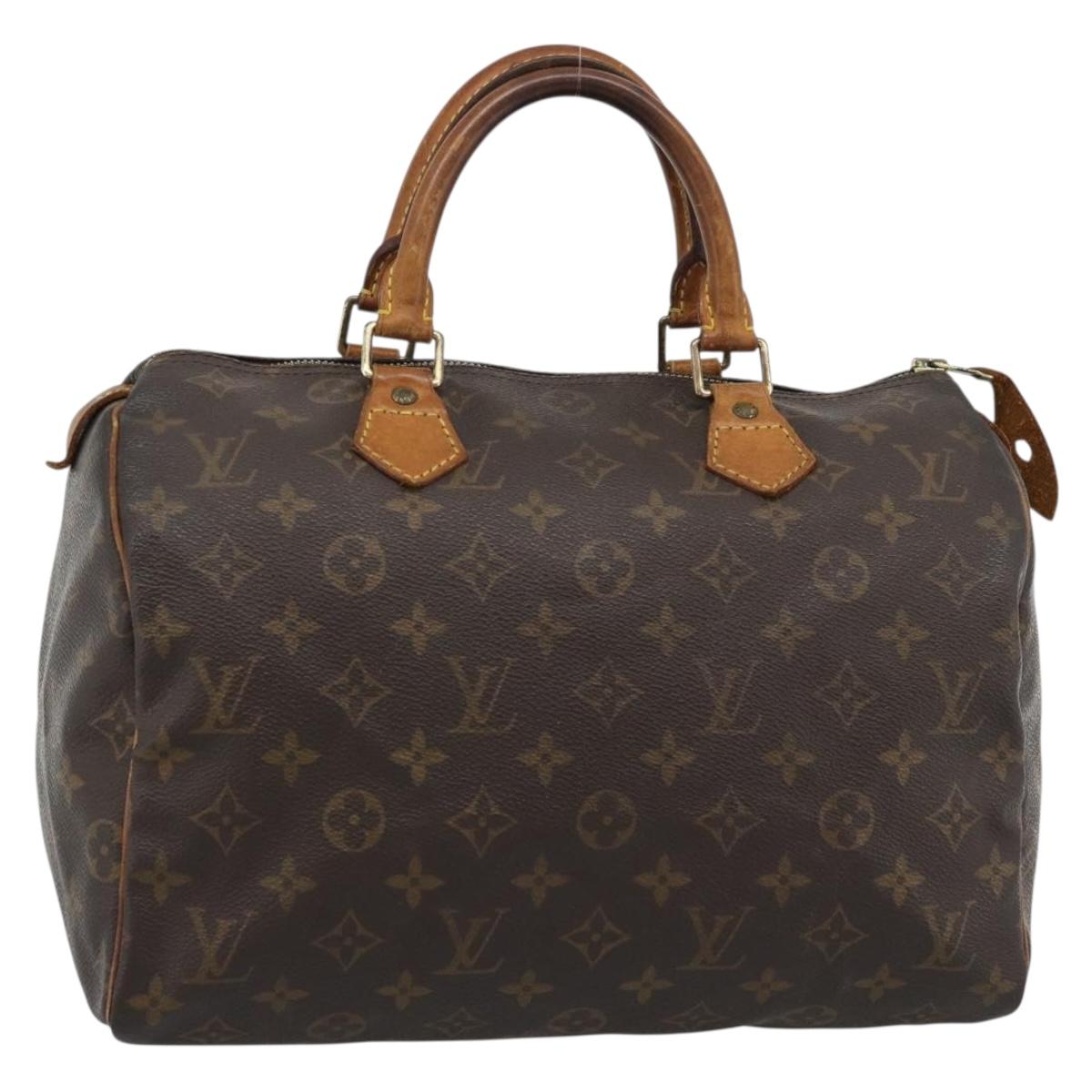 LOUIS VUITTON Monogram Speedy 30 Hand Bag M41526 LV Auth 190986A