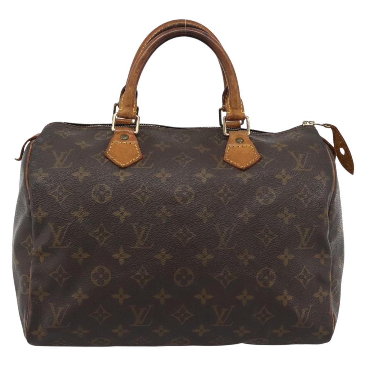 LOUIS VUITTON Monogram Speedy 30 Hand Bag M41526 LV Auth 190986A