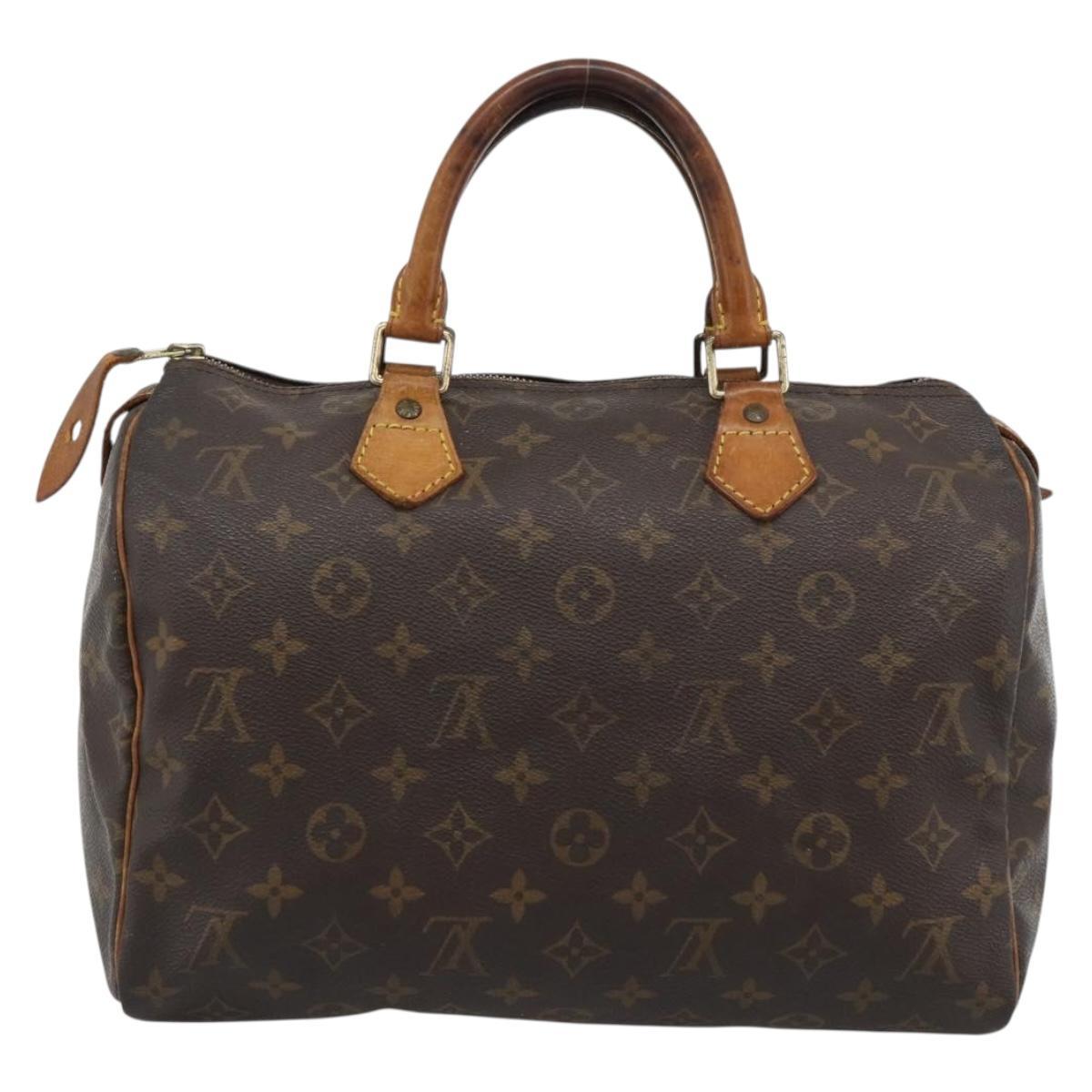 LOUIS VUITTON Monogram Speedy 30 Hand Bag M41526 LV Auth 190986A