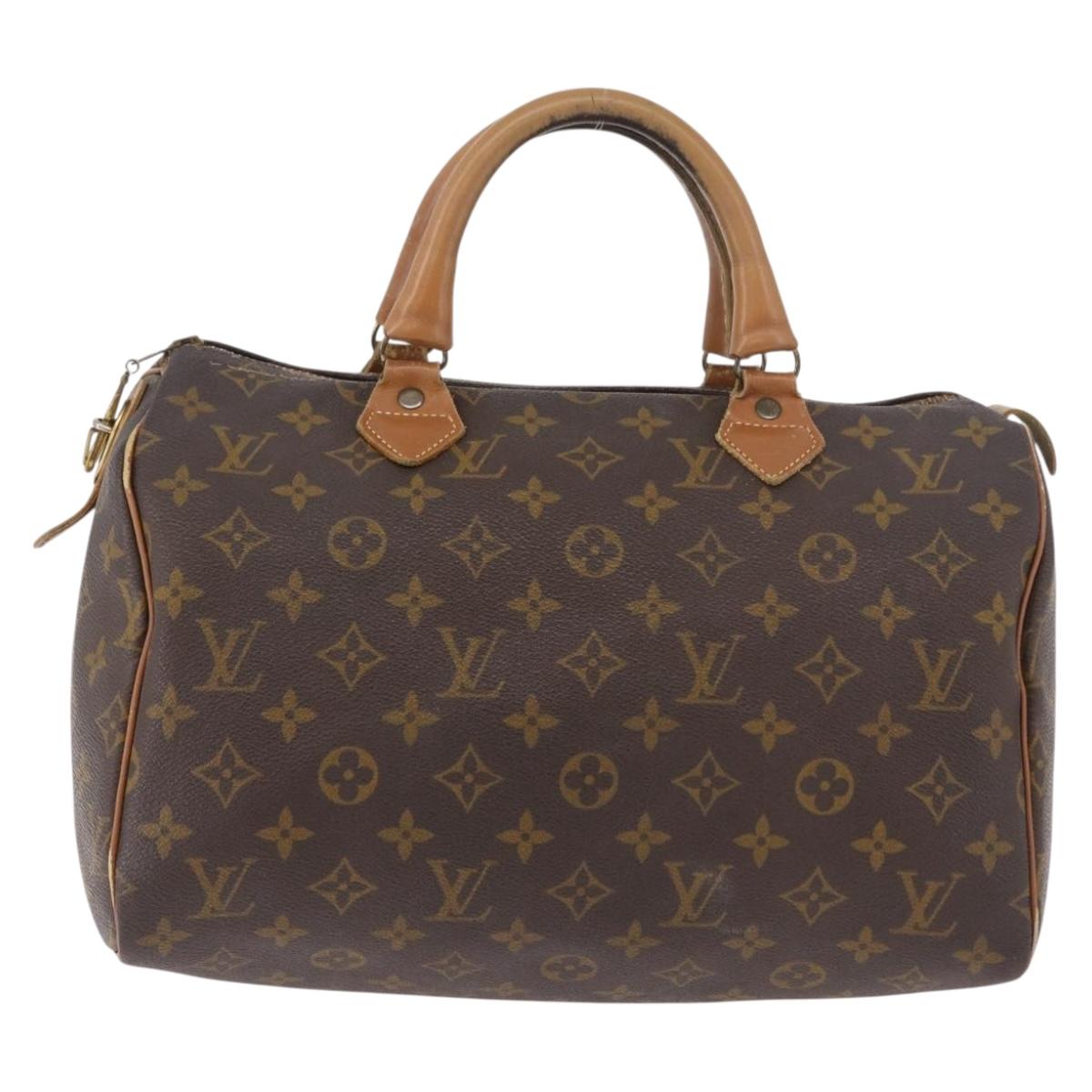 LOUIS VUITTON Monogram Speedy 35 Hand Bag USA limited LV Auth 190987