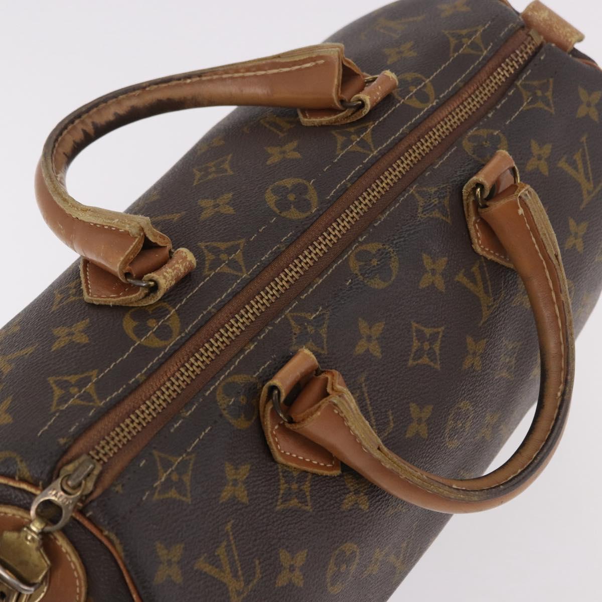 LOUIS VUITTON Monogram Speedy 35 Hand Bag USA limited LV Auth 190987