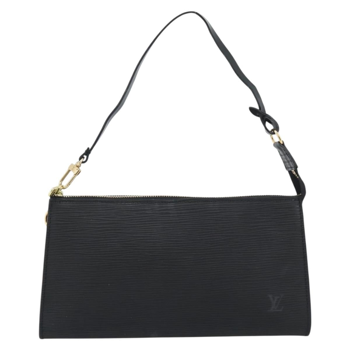 LOUIS VUITTON Epi Pochette Accessoires Pouch Black M52982 LV Auth 190993A
