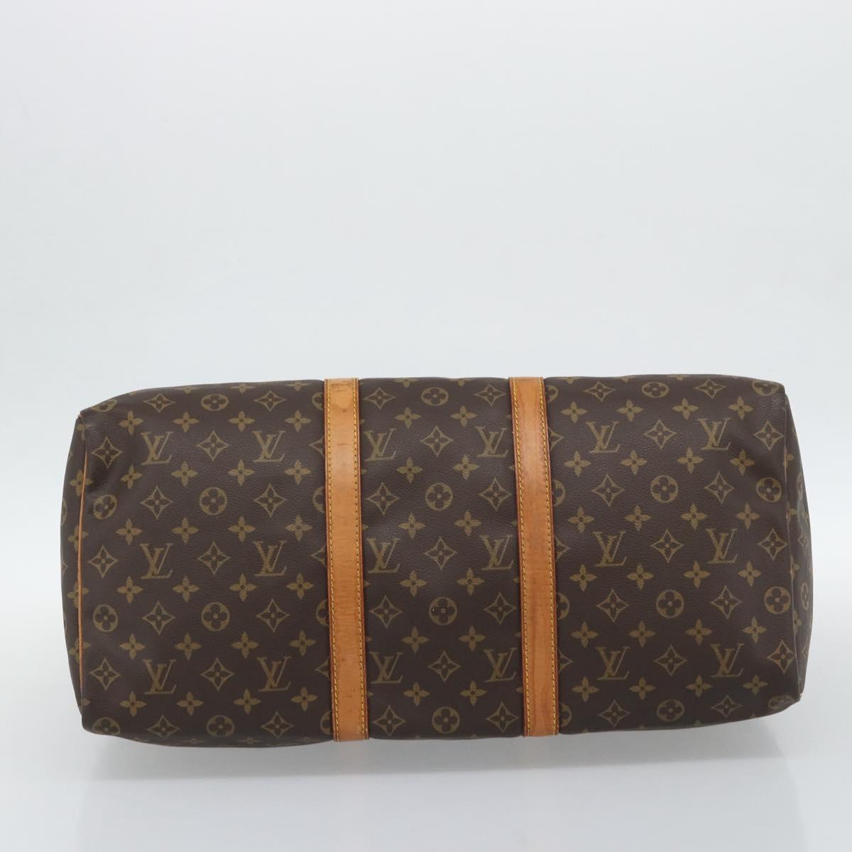 LOUIS VUITTON Monogram Keepall 50 Boston Bag M41426 LV Auth 190998