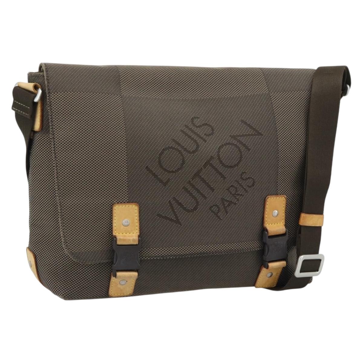 LOUIS VUITTON Damier Geant Roux Shoulder Bag Tail M93077 LV Auth 190999