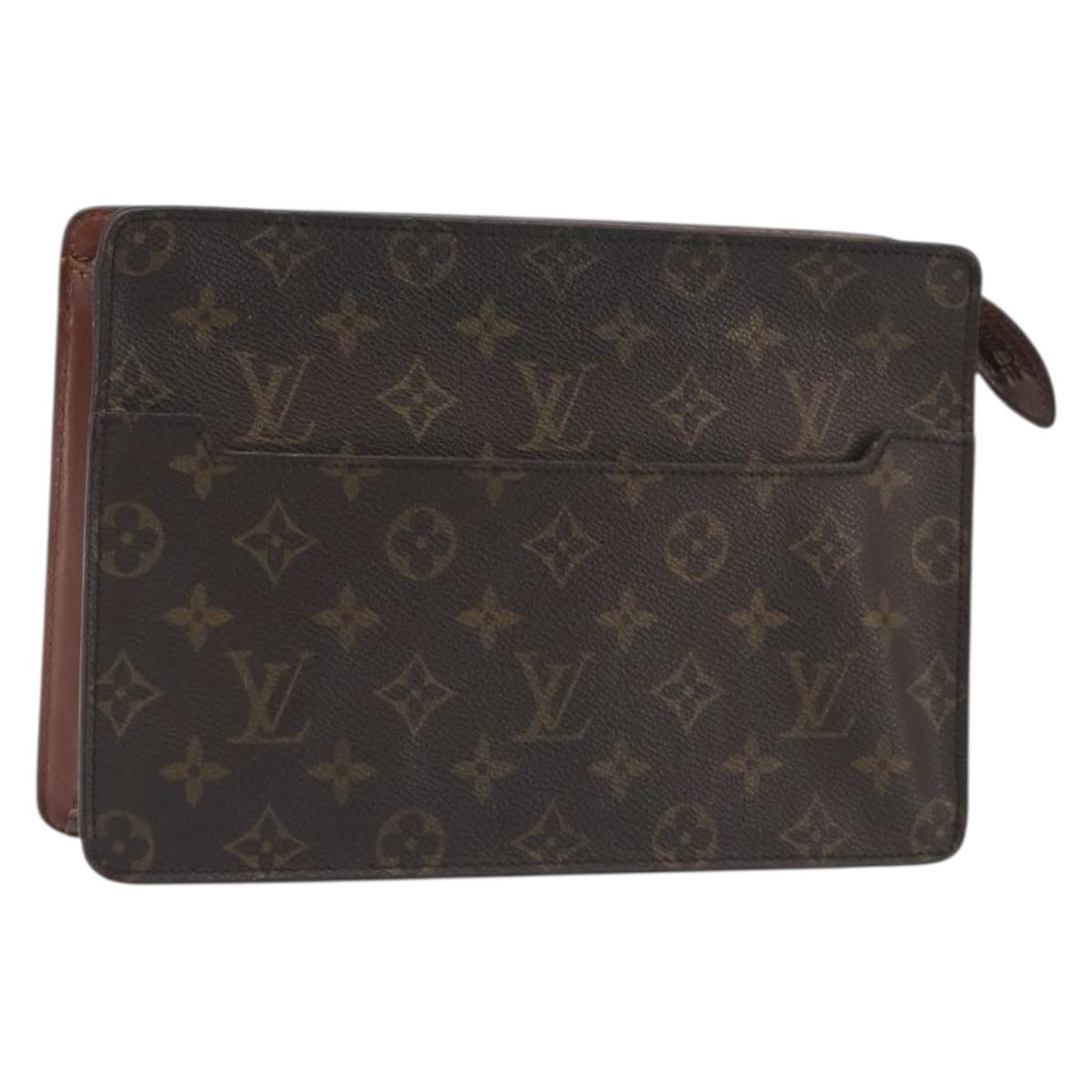 LOUIS VUITTON Monogram Pochette Homme Clutch Bag M51795 LV Auth 191001