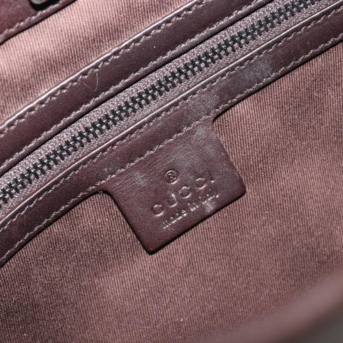GUCCI GG Canvas Shoulder Bag Beige Silver 107752 Auth 191004A