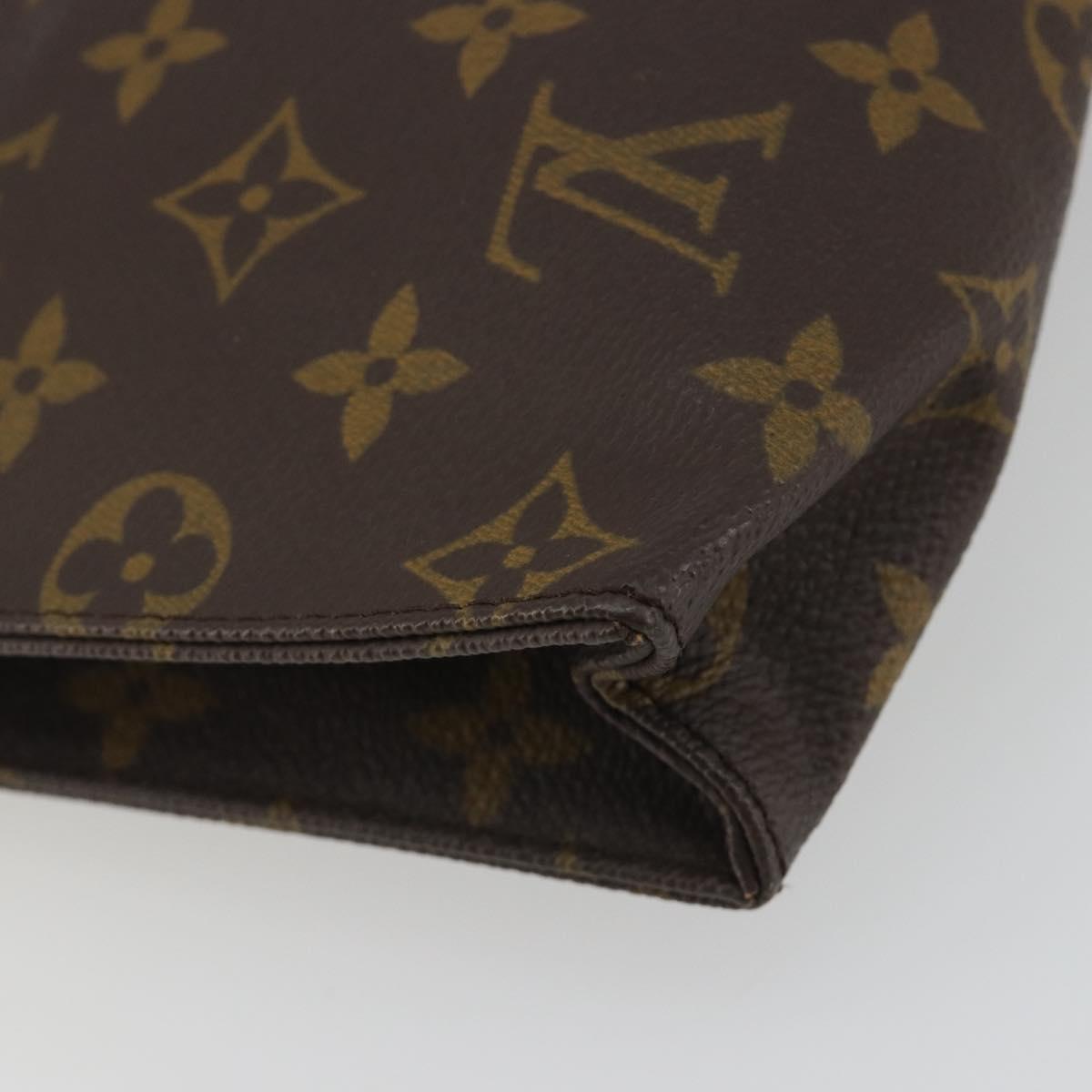 LOUIS VUITTON Monogram Poche Toilette 26 Pouch M47542 LV Auth 191006