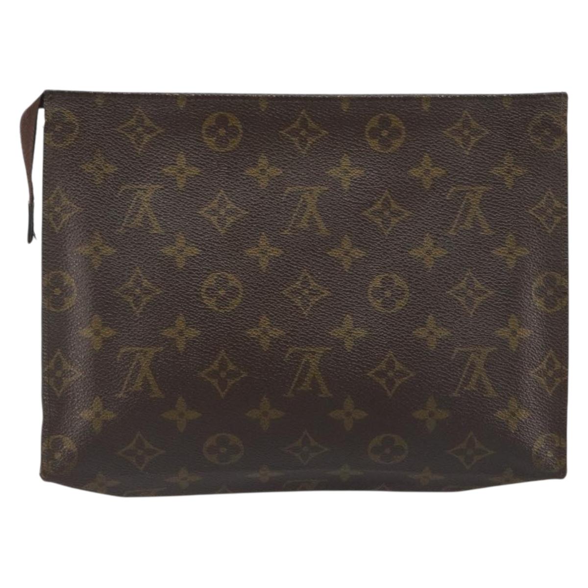 LOUIS VUITTON Monogram Poche Toilette 26 Pouch M47542 LV Auth 191007