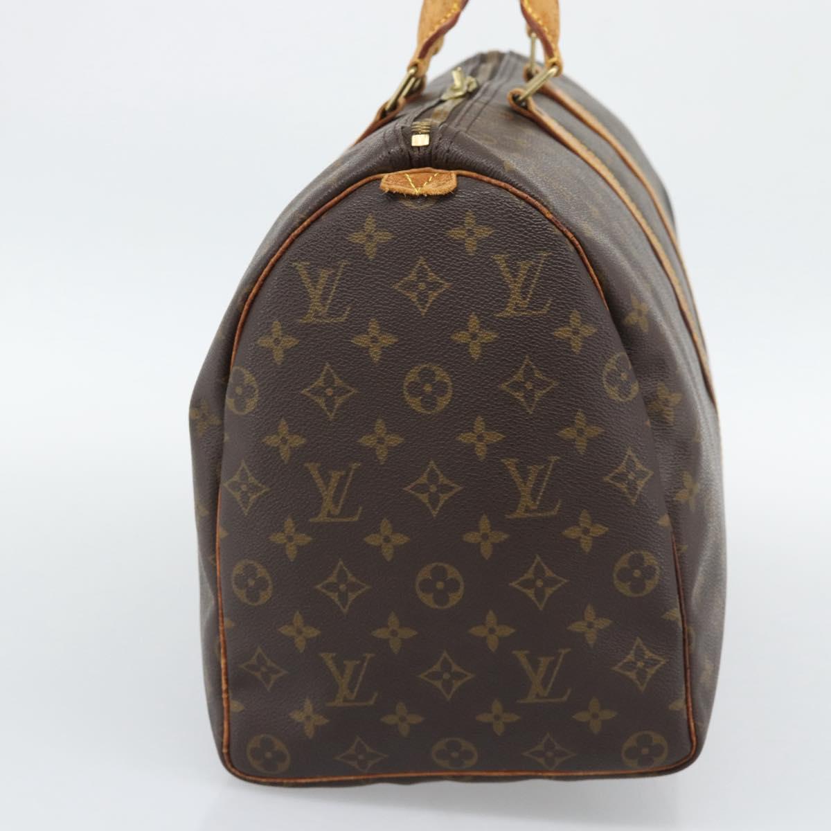 LOUIS VUITTON Monogram Keepall 50 Boston Bag M41426 LV Auth 191008
