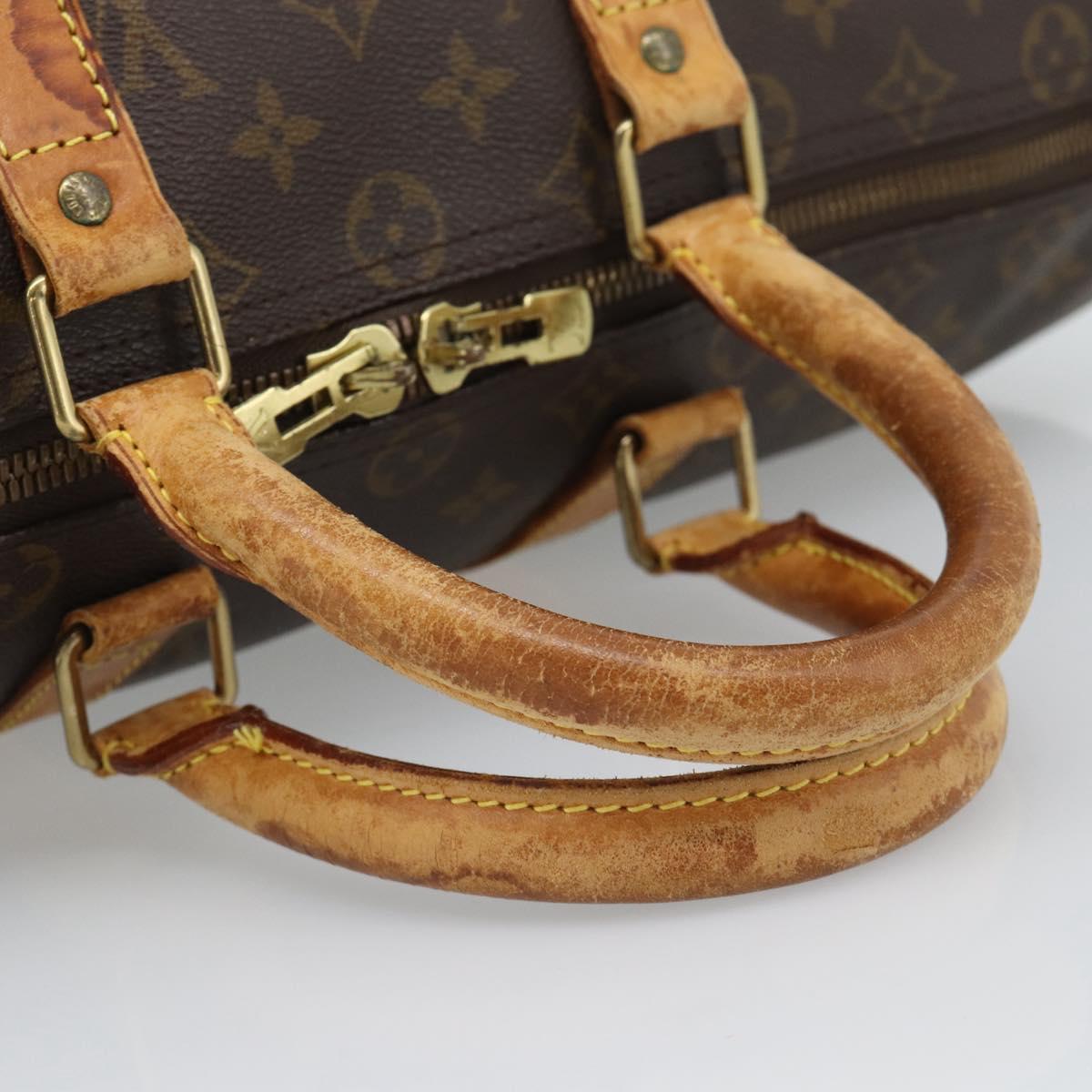 LOUIS VUITTON Monogram Keepall 50 Boston Bag M41426 LV Auth 191008