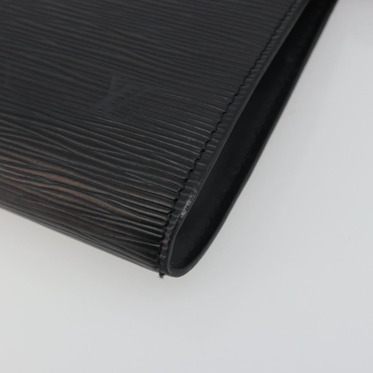 LOUIS VUITTON Epi Pochette Accessoires Pouch Black M52982 LV Auth 191014A