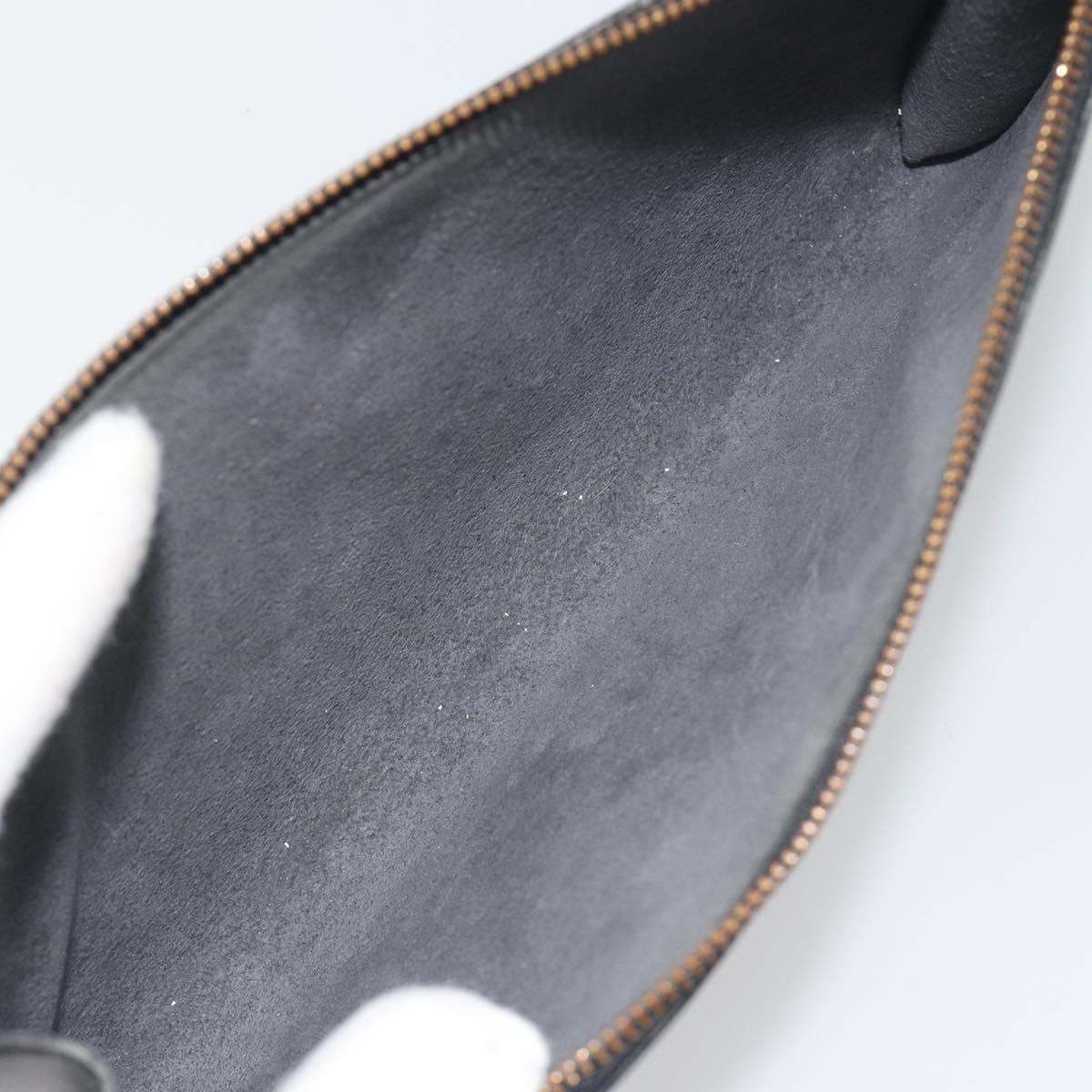 LOUIS VUITTON Epi Pochette Accessoires Pouch Black M52982 LV Auth 191014A