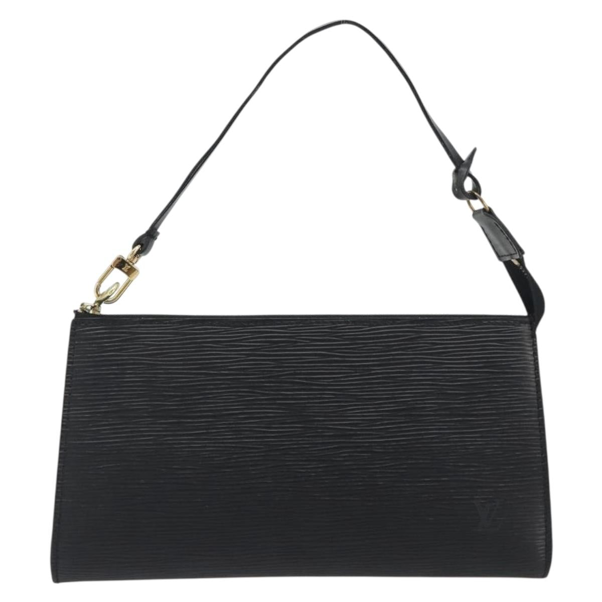 LOUIS VUITTON Epi Pochette Accessoires Pouch Black M52982 LV Auth 191014A