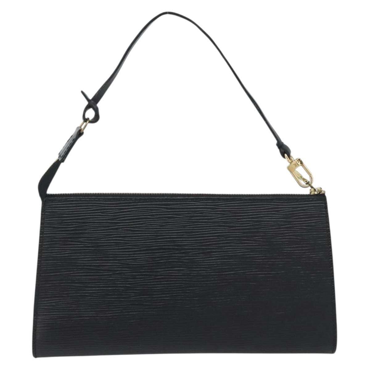 LOUIS VUITTON Epi Pochette Accessoires Pouch Black M52982 LV Auth 191014A