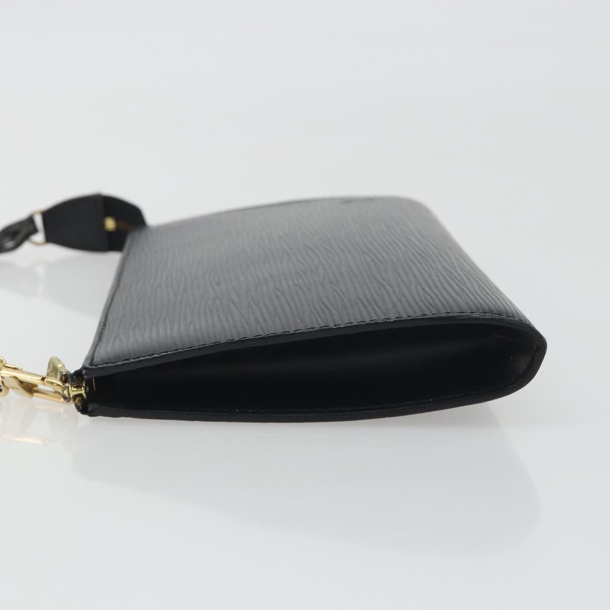 LOUIS VUITTON Epi Pochette Accessoires Pouch Black M52982 LV Auth 191014A