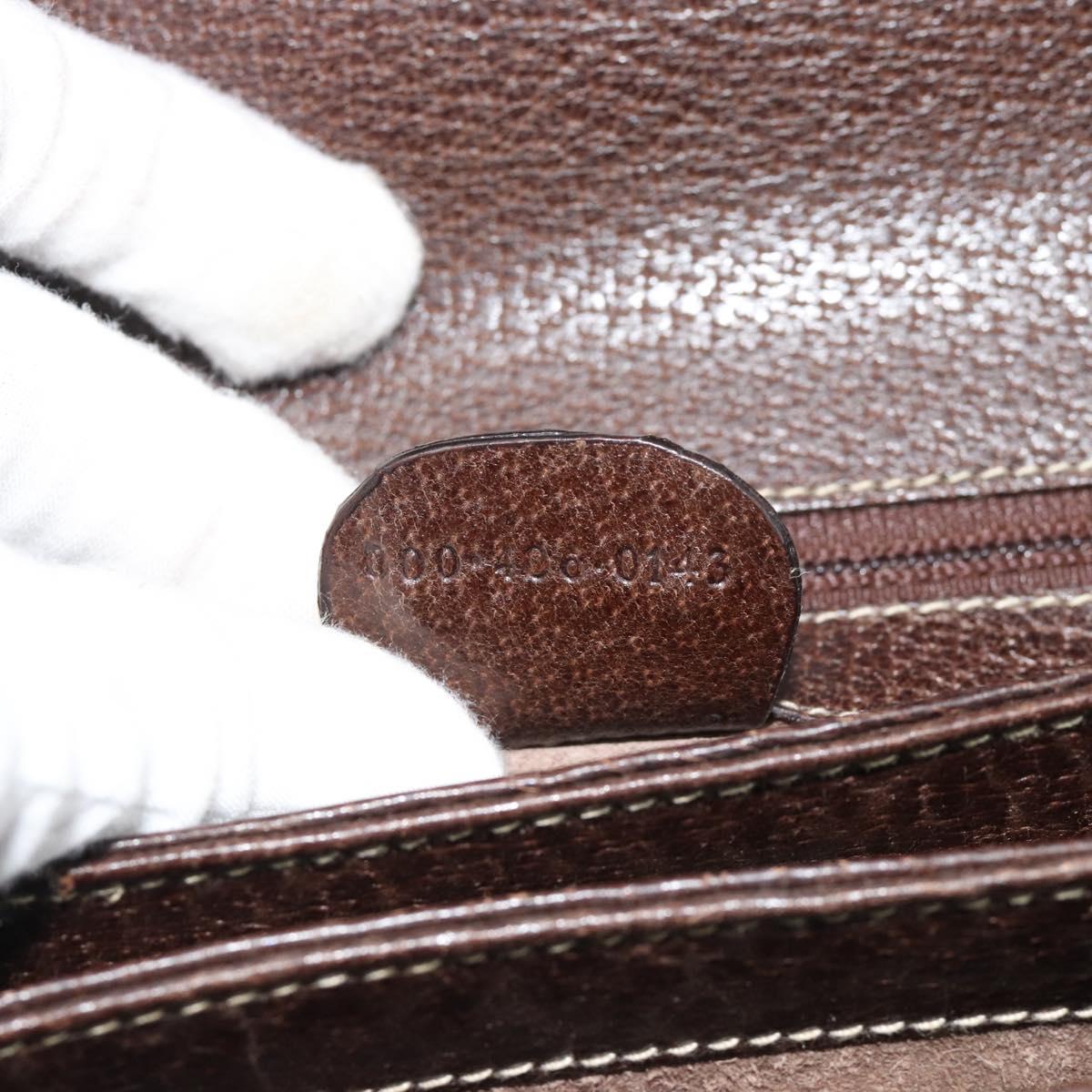 GUCCI Bamboo Hand Bag Leather Brown Auth 191015