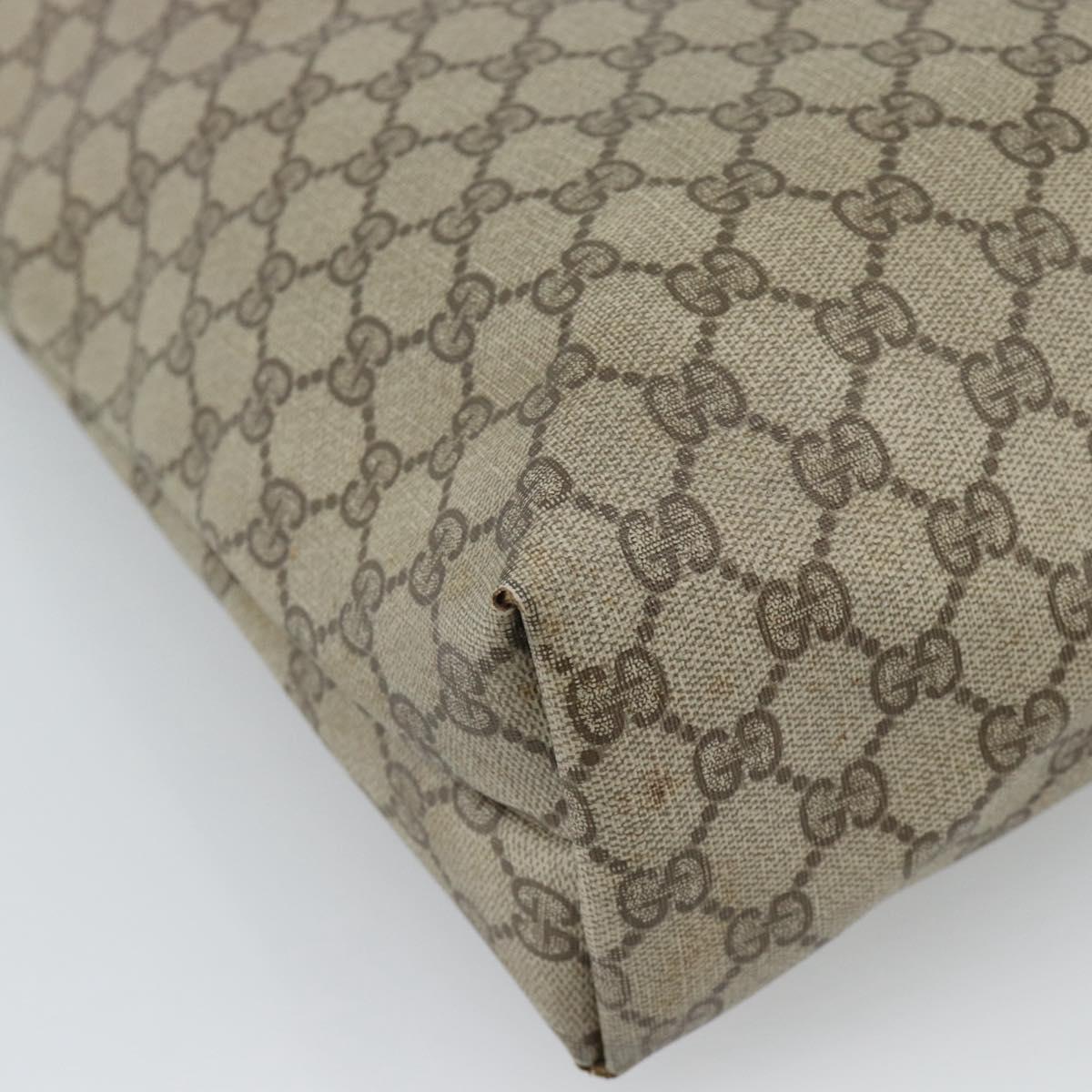 GUCCI GG Supreme Tote Bag PVC Leather Beige 39 02 003 Auth 191018