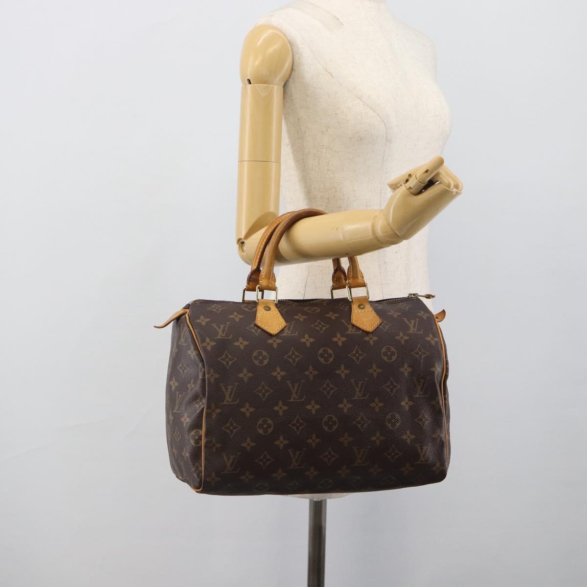 LOUIS VUITTON Monogram Speedy 30 Hand Bag M41526 LV Auth 191024A