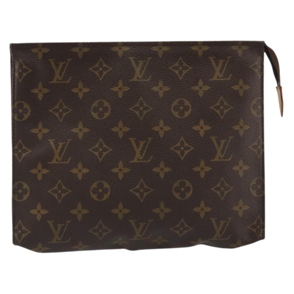 LOUIS VUITTON Monogram Poche Toilette 26 Pouch M47542 LV Auth 191030A