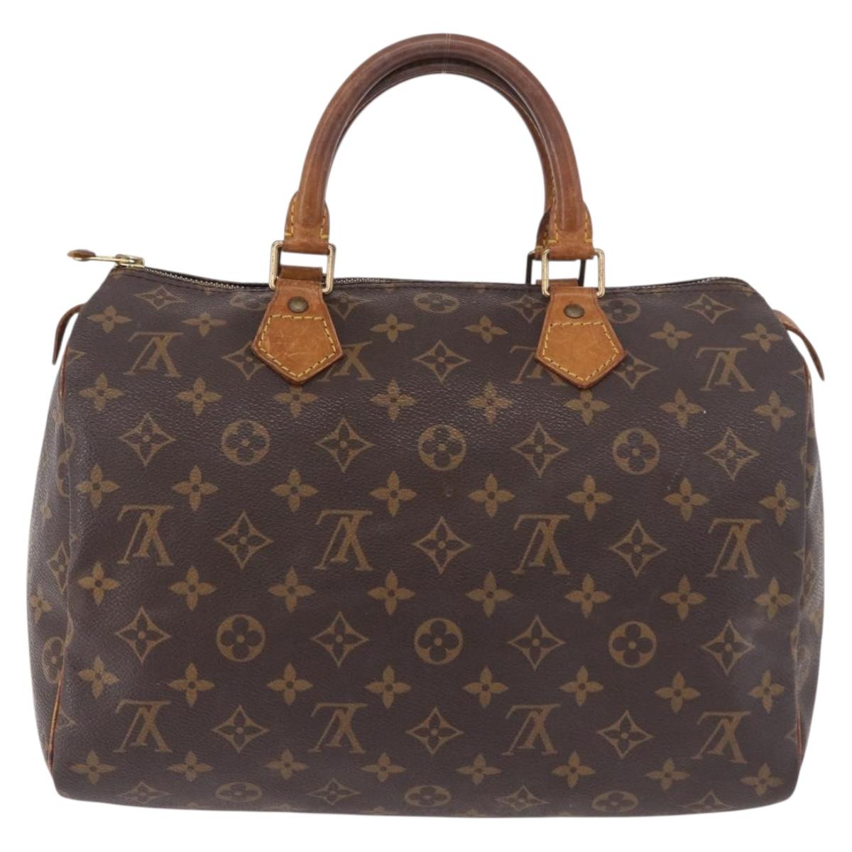 LOUIS VUITTON Monogram Speedy 30 Hand Bag M41526 LV Auth 191044A